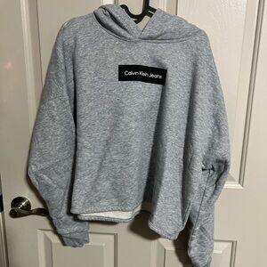 Calvin Klein Jeans Heather Gray Women's Hoodie